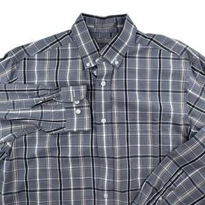 Daniel Cremieux Plaid Button Down Shirt Long Sleeve Signature Collection M